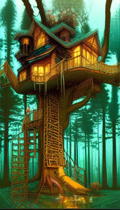 The Treehouse Collection - Erica's Digital NFT Art