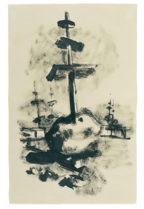 Come un monumento asiatico - 1936 - Julius Bissier - Paintings & Prints ...