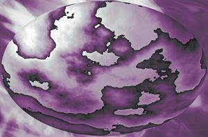 Purple Sphere - Timeless Art On Canvas