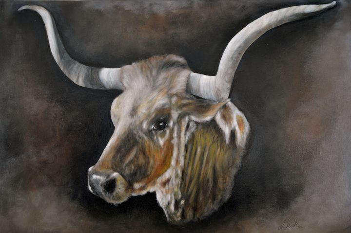 The Texas Longhorn - Timeless Art On Canvas