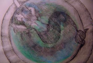Mermaid in tea cup