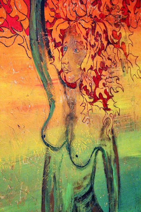 Autumn Tree Lady - Anna Poh Art