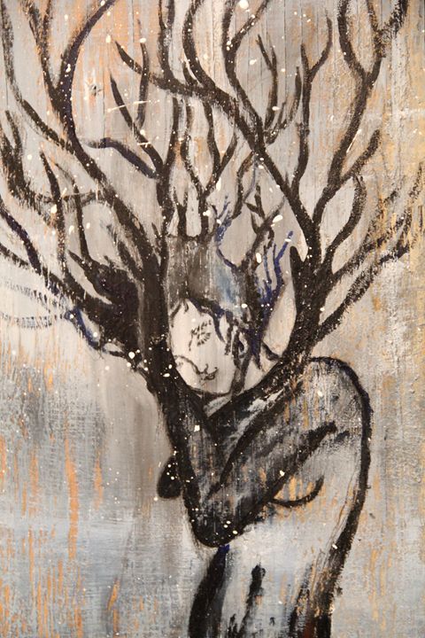 Winter Tree Lady - Anna Poh Art