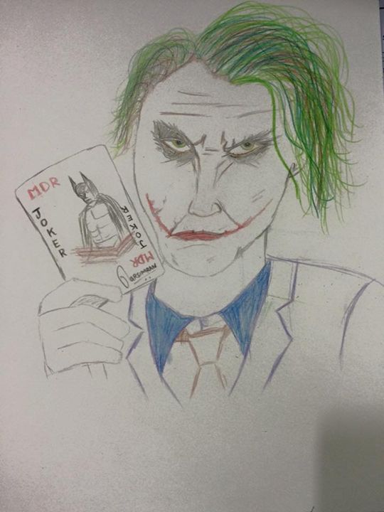 HD wallpaper Batman Joker Drawing HD batman and joker illustration  cartooncomic  Wallpaper Flare