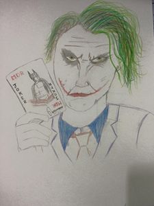 joker and batman sketch