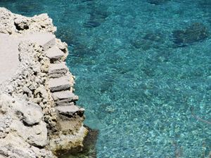 Stone Staircase in Water