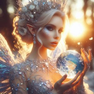 Ethereal Elf Queen - Abstract Art