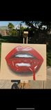 Red dripping lips original painting
