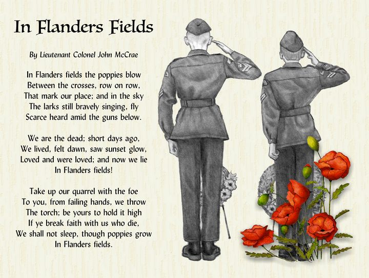 In Flanders Fields, Cadets, Poppies - Joyce's Art - Drawings &  Illustration, Politics & Patriotism, Military & War - ArtPal