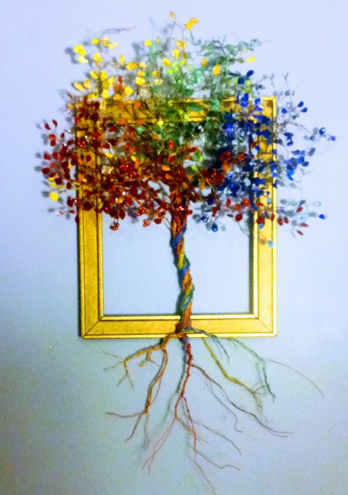 Beaded Wire Tree Bonsai - Gold - Beaded Wire Tree Bonsai Art - Sculptures &  Carvings, Flowers, Plants, & Trees, Trees & Shrubs, Other Trees & Shrubs -  ArtPal