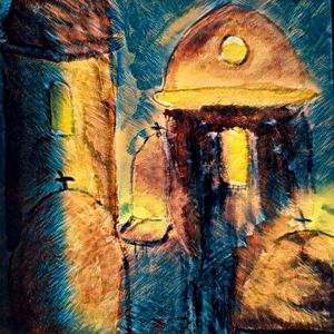 Digital art of Church - Brenda Winters