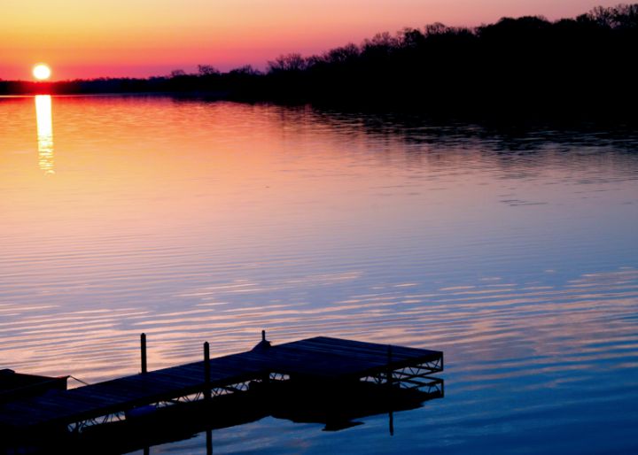 Sunrise on Spirit Lake Minnesota Amelia Painter Photography