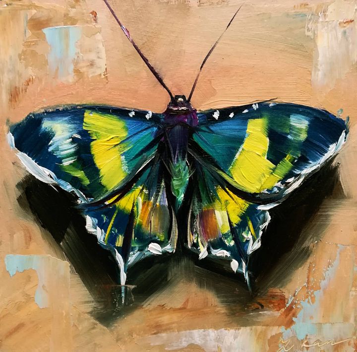 Butterfly Painting Insect Art - Zhanna Kan - Paintings & Prints ...