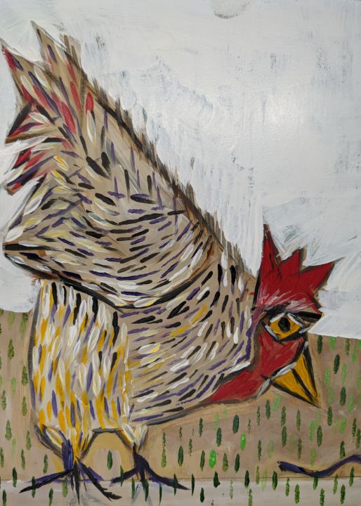 Harriet the Hen - Ron Kammer - Paintings & Prints, Humor & Satire ...