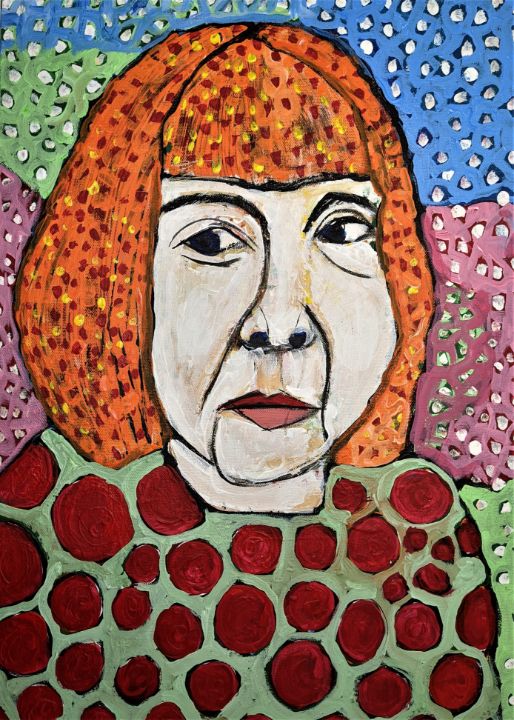 Yayoi Kusama - Ron Kammer - Paintings & Prints, People & Figures, Other ...