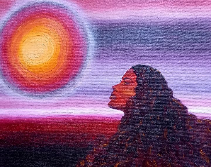 Déesse soleil - Lydie. C - Paintings & Prints, People & Figures ... Déesse soleil - Lydie. C - Paintings & Prints, People & Figures ...