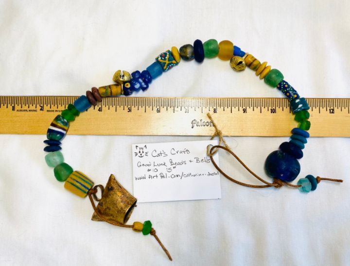 Good Luck Beads and Bells 15” 10 Cat’s Crafts Crafts & Other Art