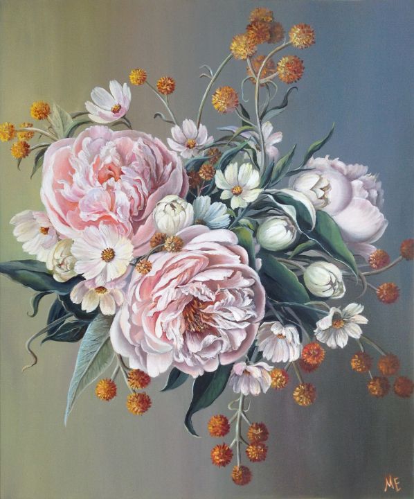 Bouquet with peonies - Elena Artstyle