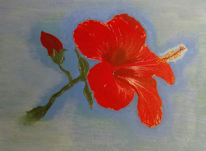 Red Hibiscus - Agojo art
