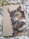 Original Acrylic Owl Painting