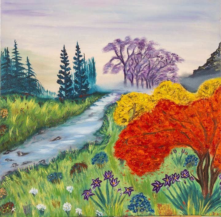 A Forest of Colors - Fine Art by Nesli / Neslihan Ergul Colley