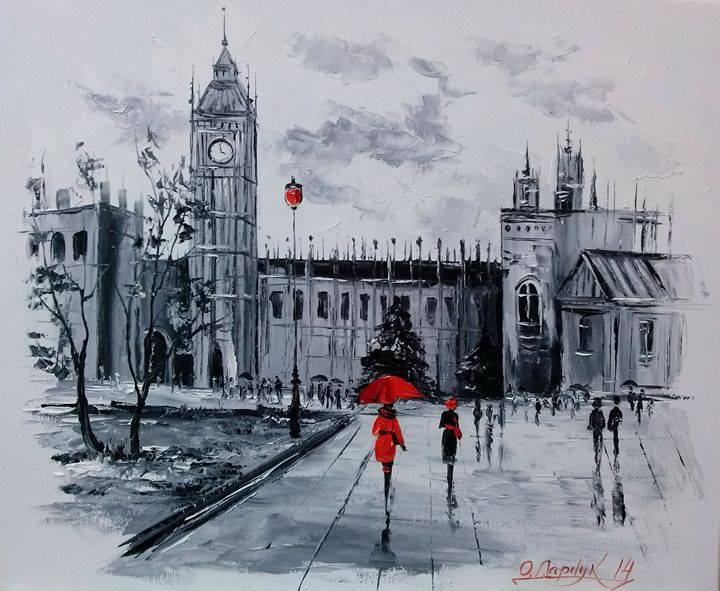 London - Olha Darchuk - Paintings & Prints, Buildings & Architecture ...