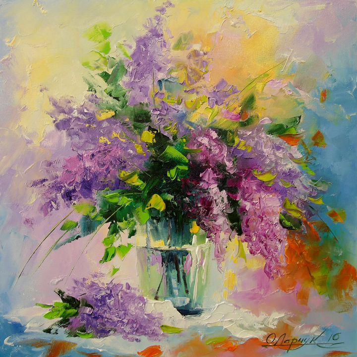 Lilac Bouquet - Olha Darchuk - Paintings & Prints, Flowers, Plants ...