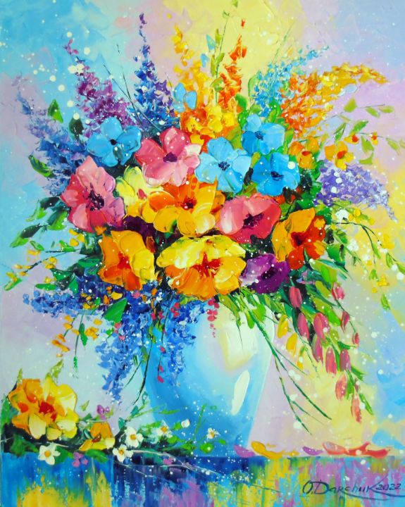 A bouquet of bright meadow flowers - Olha Darchuk