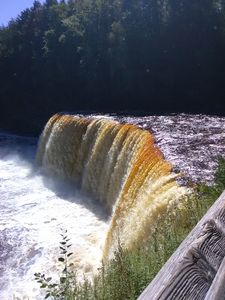waterfall in Michigan