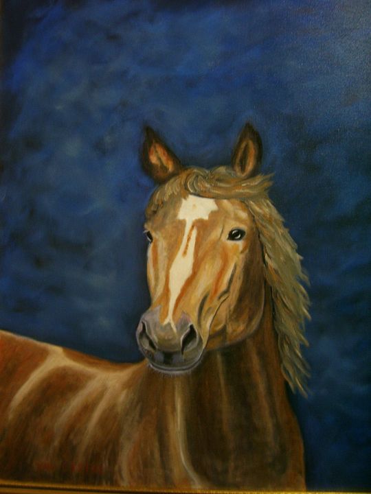 Horse With No Name - Kim Castor - Paintings & Prints, Animals, Birds 