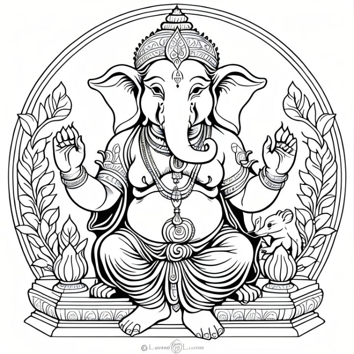 Poster of Happy Ganesh Chaturthi. God Ganesh... - Stock Illustration  [93823233] - PIXTA