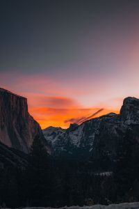 Yosemite fall sunrise