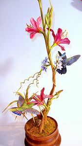 "Pot Luck" Antillean hummingbirds - John L Williams