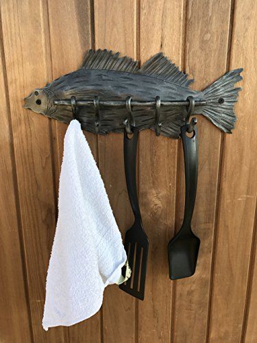 Hand Forged Coat Rack FISH SHAPE - HillForge