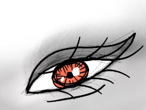 vampire eyes drawing