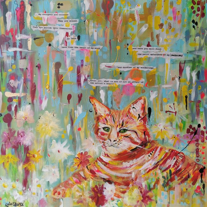 Cat on a Summer's Day - Naked Painter Art