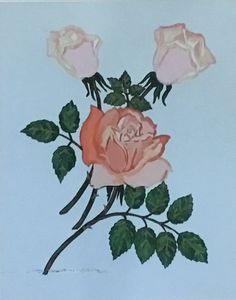 Acrylic Roses, Roses Painting