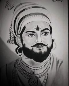 Chhatrapati Shivaji Maharaj painting-saigonsouth.com.vn