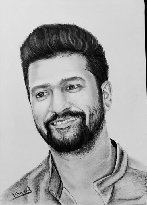 Vicky Kaushal - BHARAT'S ART - Drawings & Illustration, People ...