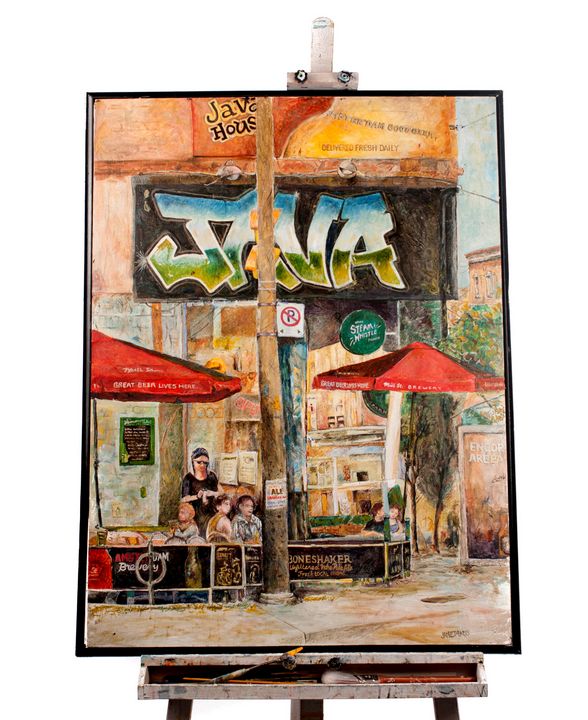 Java House - Mike Janetakes - Paintings & Prints, Buildings ...