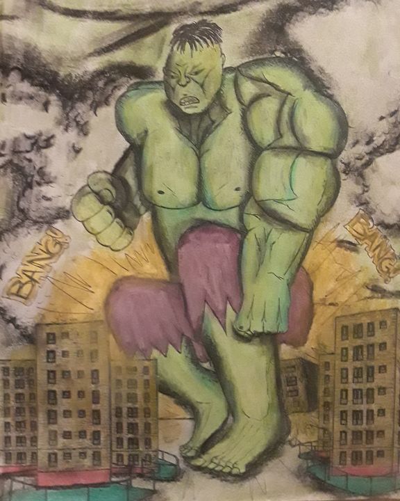 The Hulk on a NYC projects - Brandon B-City Crawford