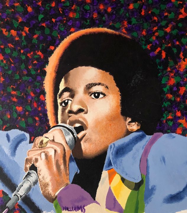 Young Mike on the Mic 🎤 🎙 🎵🎶 - Andrew Williams Art