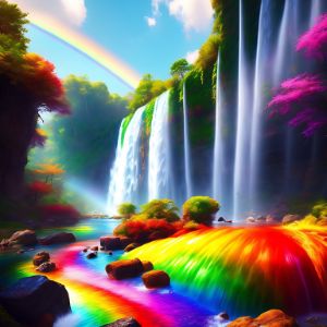 Rainbow Cascades - EtiQuote - Digital Art, Fantasy & Mythology ...