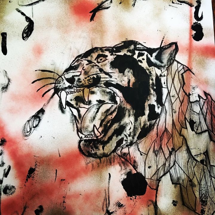 Roaring panther - Illicit art