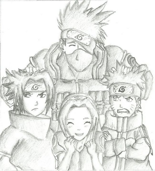 Kakashi 07  Naruto sketch drawing, Naruto drawings, Anime character drawing