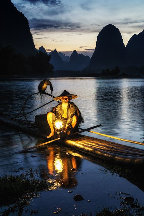 The cormorant fisherman in li river - Aaron Choi Photography