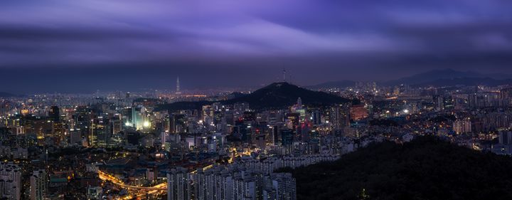 Night view over Seoul - Aaron Choi Photography