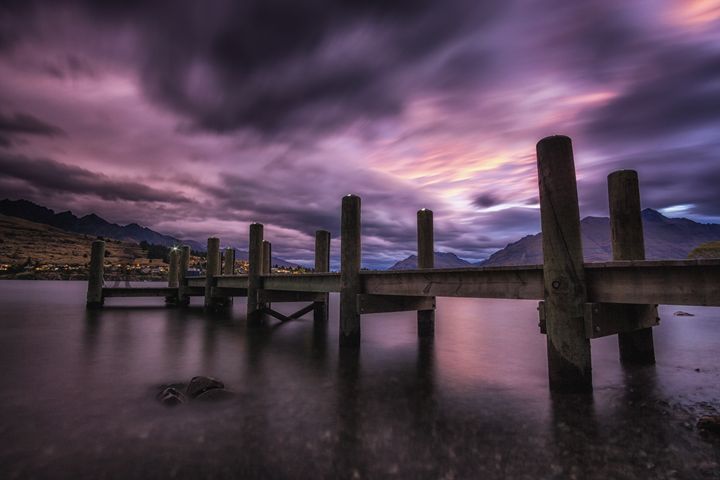 storm over lake wakatipu - Aaron Choi Photography