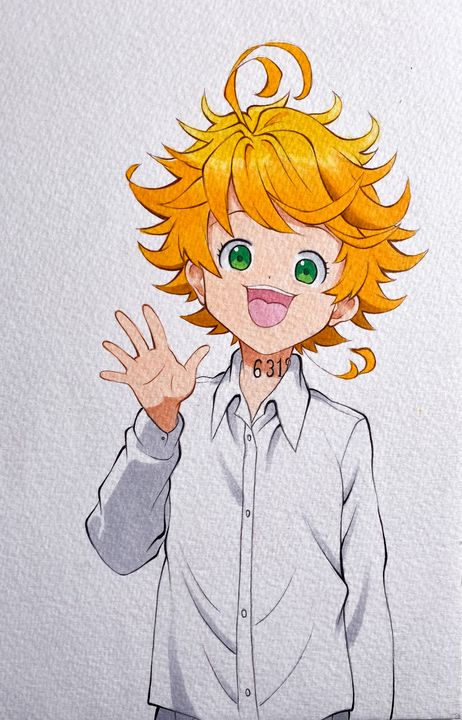 Emma From The Promised Neverland Drawing  Drawing Skill