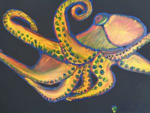 ColorPus Finger Painted Octopus